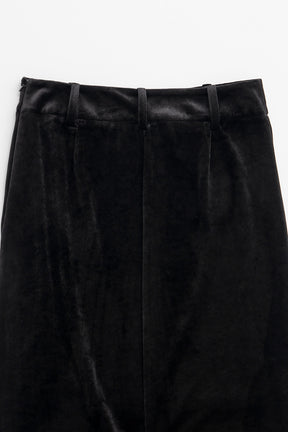 Velour Pencil Long Skirt - 2026AUTUMN
