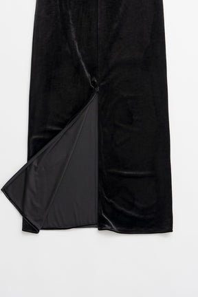 Velour Pencil Long Skirt - 2026AUTUMN