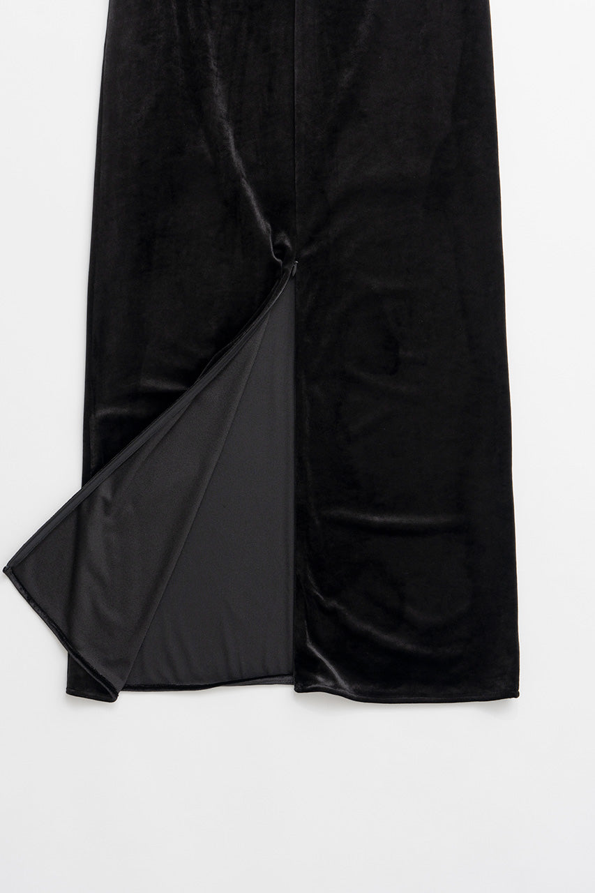 Velour Pencil Long Skirt - 2026AUTUMN