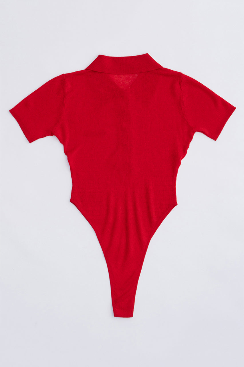 [24SUMMER PRE ORDER]Polo Knit Bodysuit