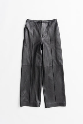 Sheep Leather Straight Pants - 2026AUTUMN