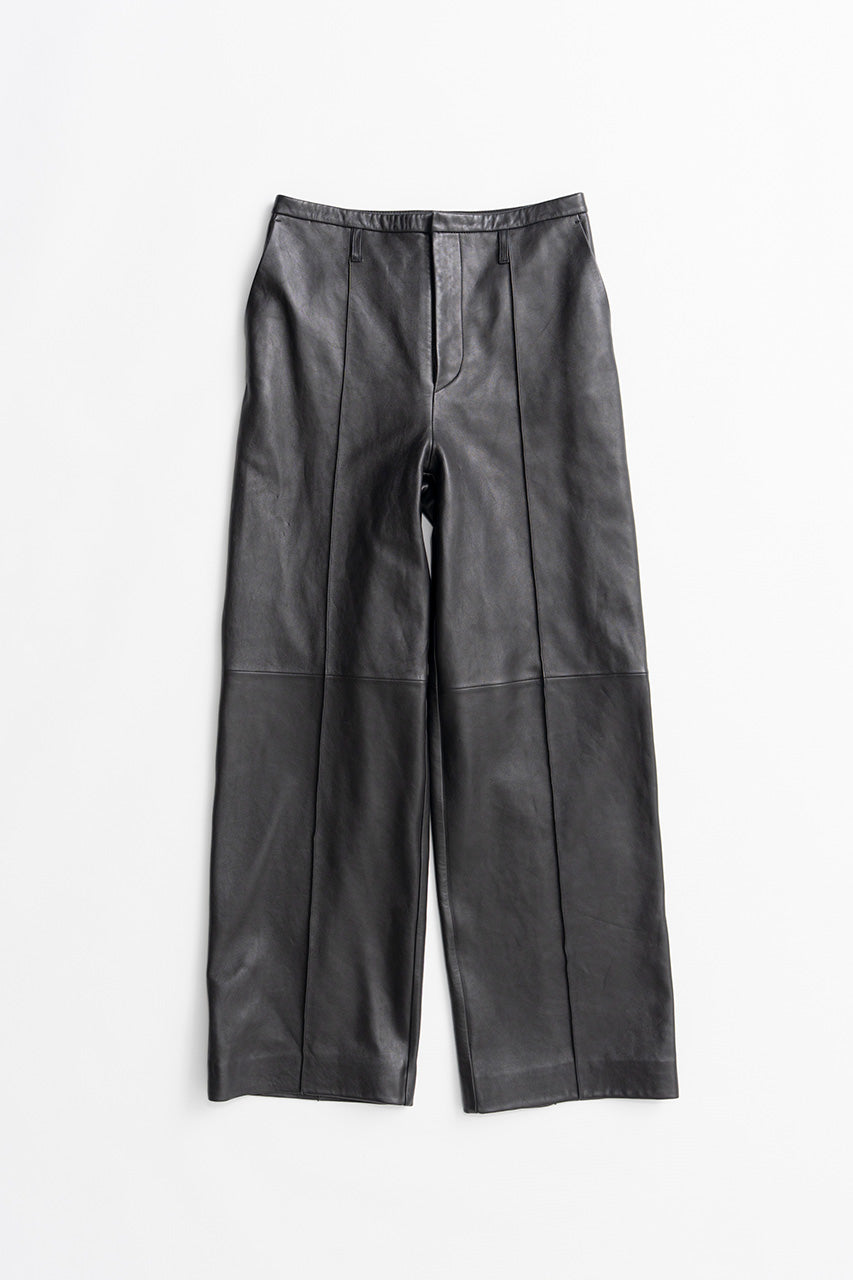Sheep Leather Straight Pants - 2026AUTUMN