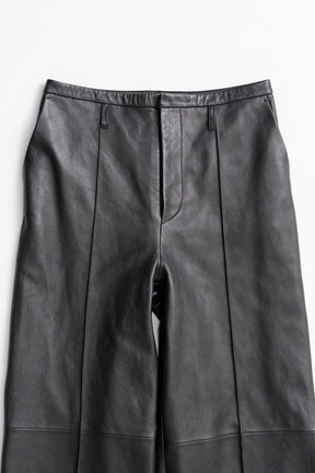 Sheep Leather Straight Pants - 2026AUTUMN