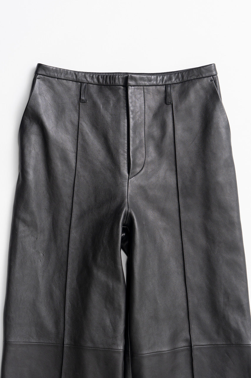 Sheep Leather Straight Pants - 2026AUTUMN