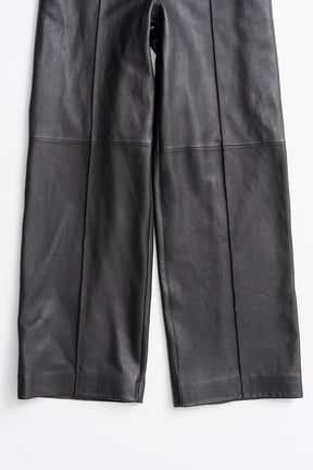 Sheep Leather Straight Pants - 2026AUTUMN