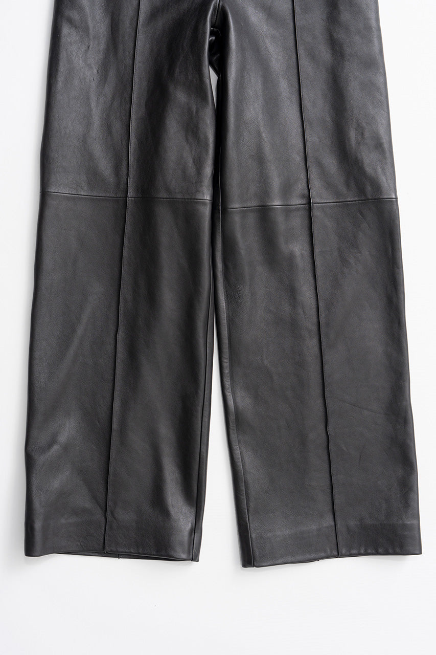 Sheep Leather Straight Pants - 2026AUTUMN