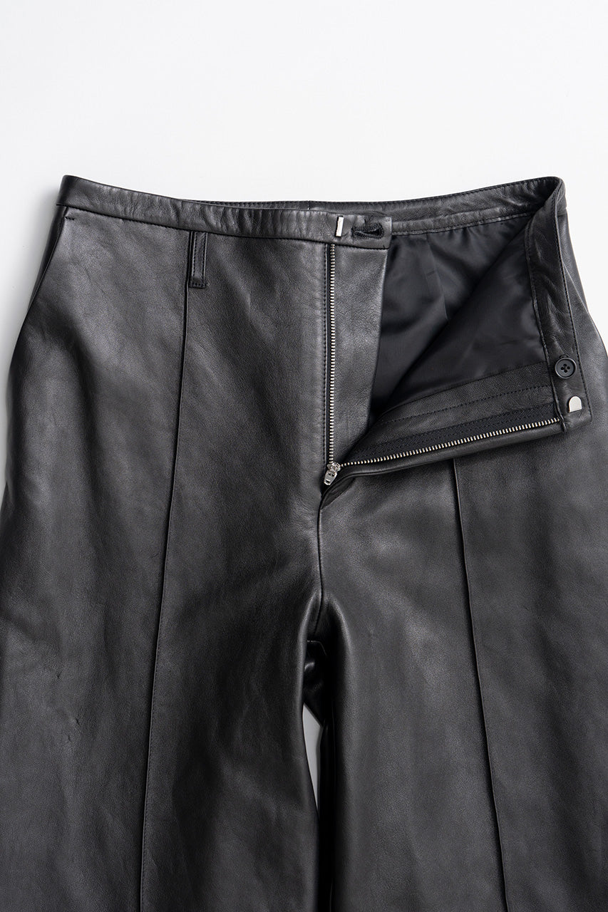 Sheep Leather Straight Pants - 2026AUTUMN
