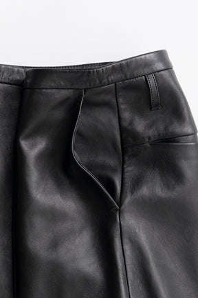 Sheep Leather Straight Pants - 2026AUTUMN