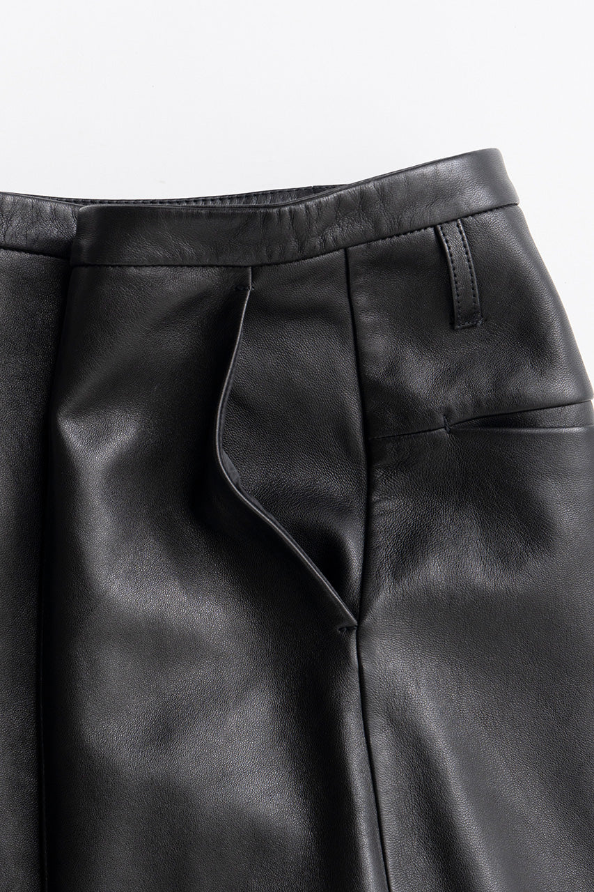 Sheep Leather Straight Pants - 2026AUTUMN