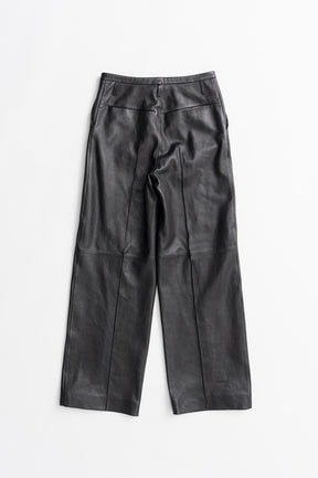 Sheep Leather Straight Pants - 2026AUTUMN