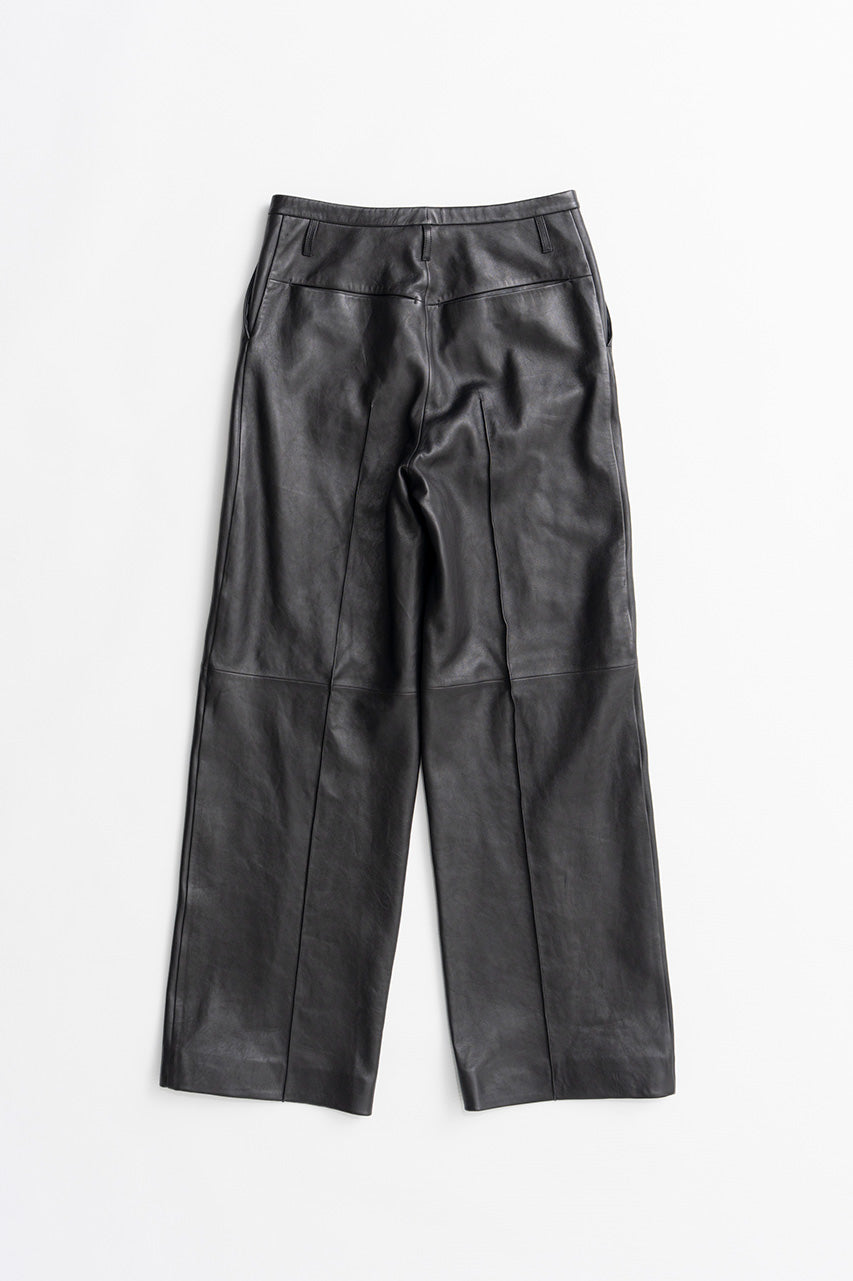 Sheep Leather Straight Pants - 2026AUTUMN