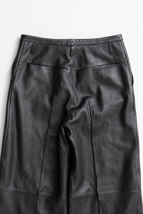 Sheep Leather Straight Pants - 2026AUTUMN