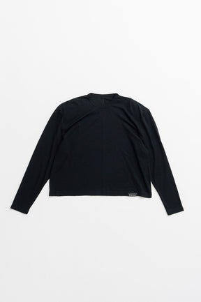 Wool Shoulder Pad Top - 2026AUTUMN