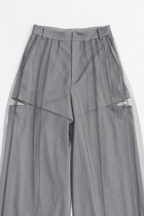 【25 SPRING PRE ORDER】Tulle Layered Slacks