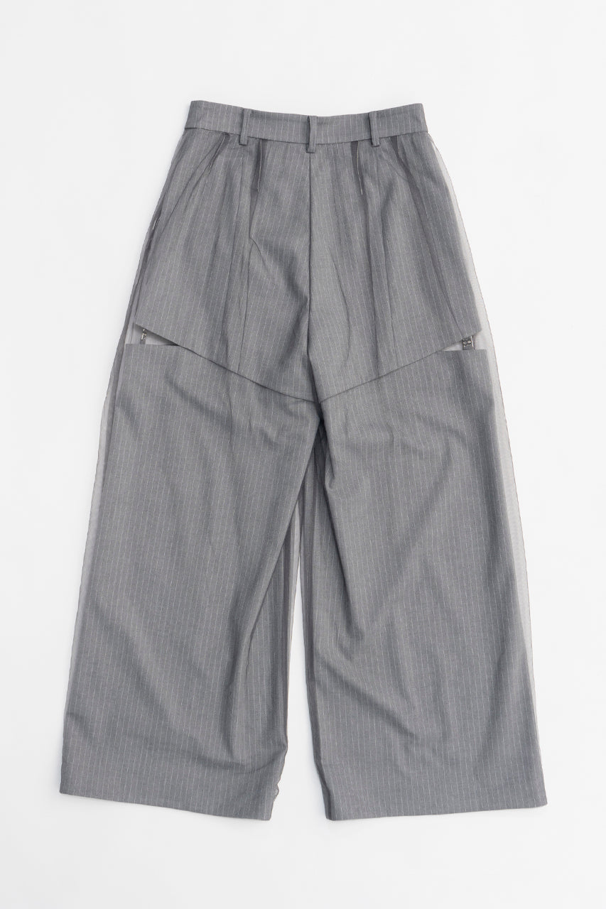 【25 SPRING PRE ORDER】Tulle Layered Slacks