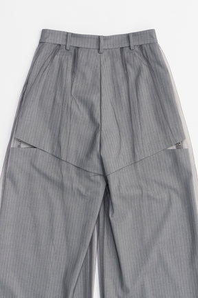 【25 SPRING PRE ORDER】Tulle Layered Slacks