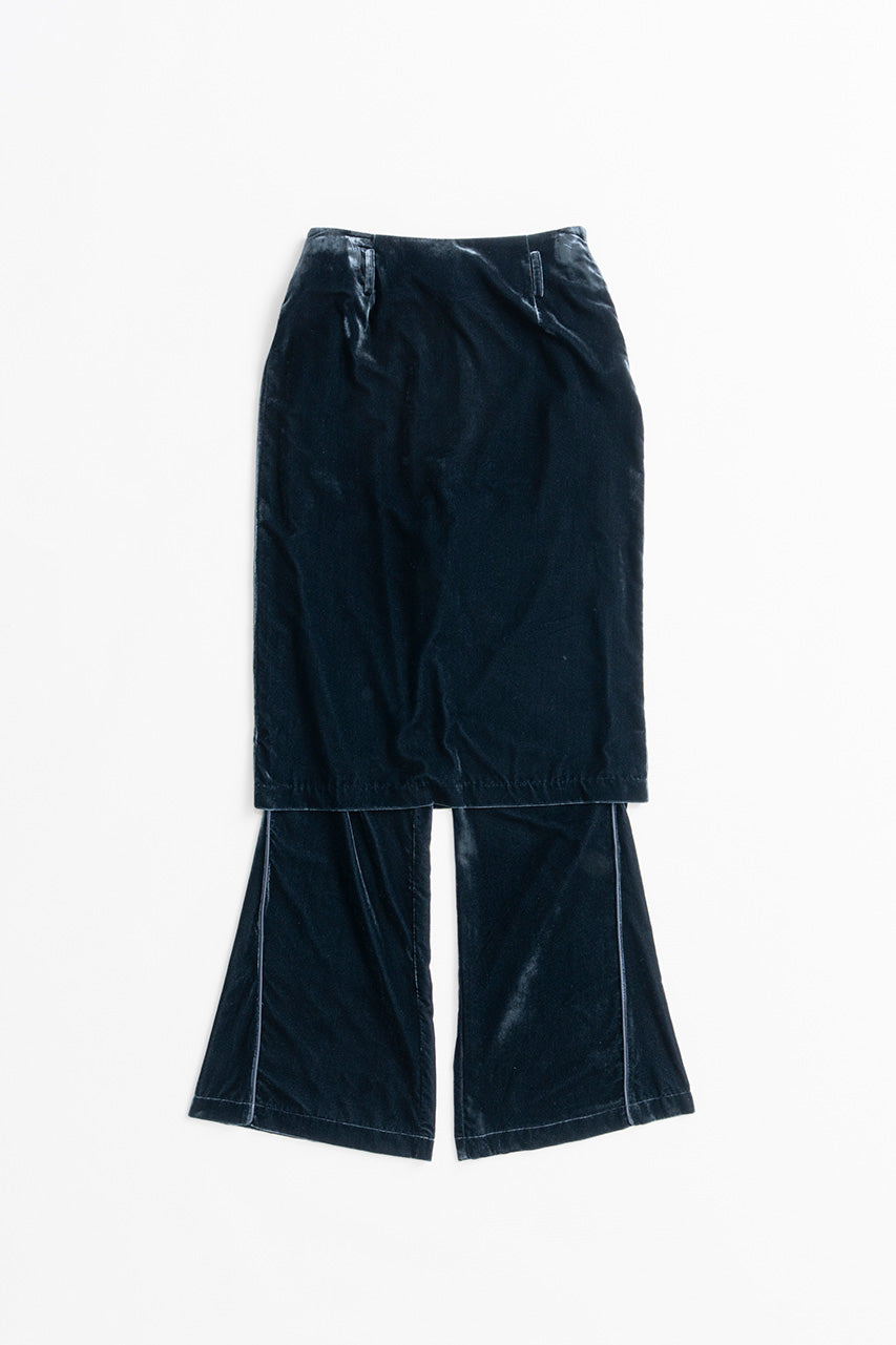 Layered Velour Pants - 2026AUTUMN
