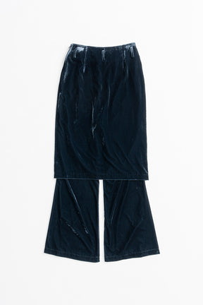 Layered Velour Pants - 2026AUTUMN