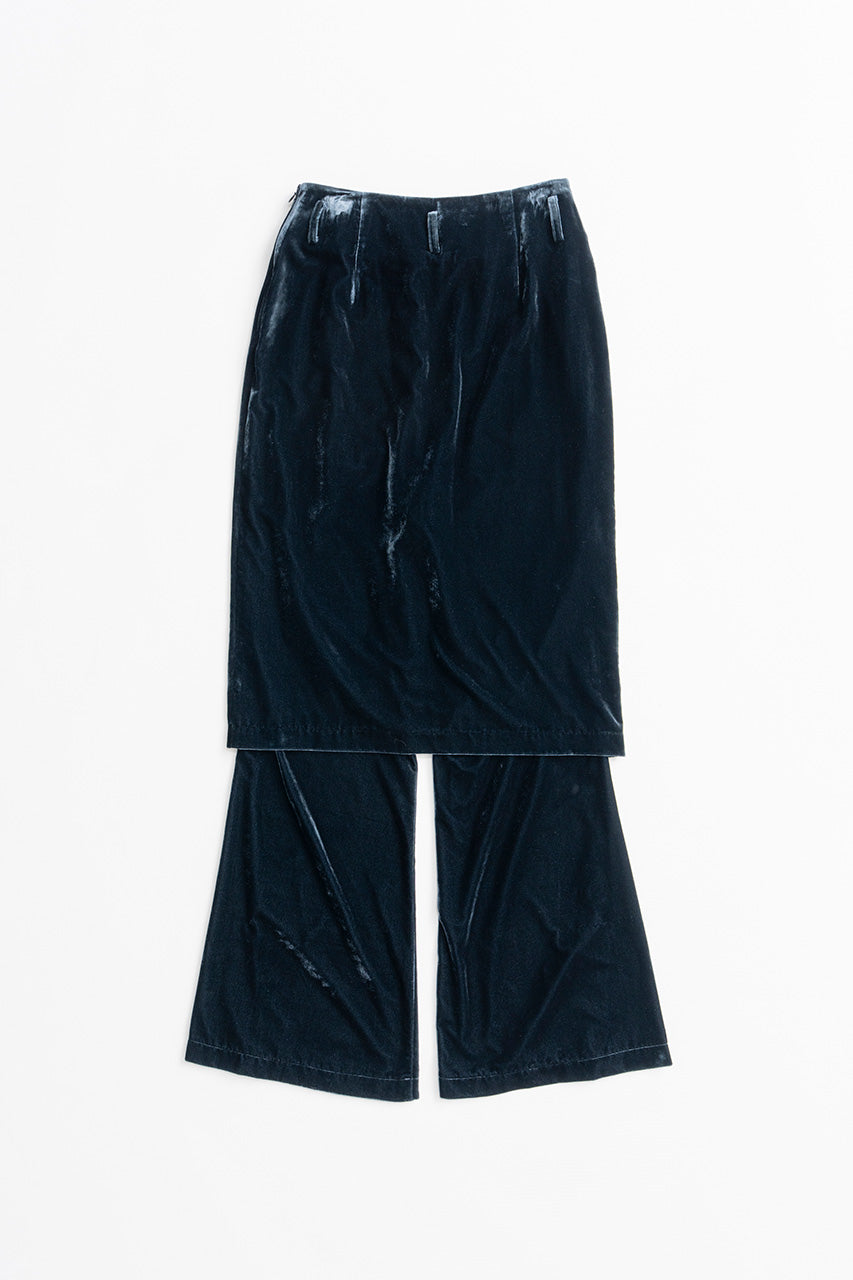 Layered Velour Pants - 2026AUTUMN