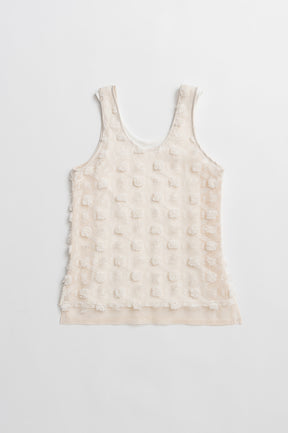 Flower Mesh Layer Tank - 26SUMMER 2nd