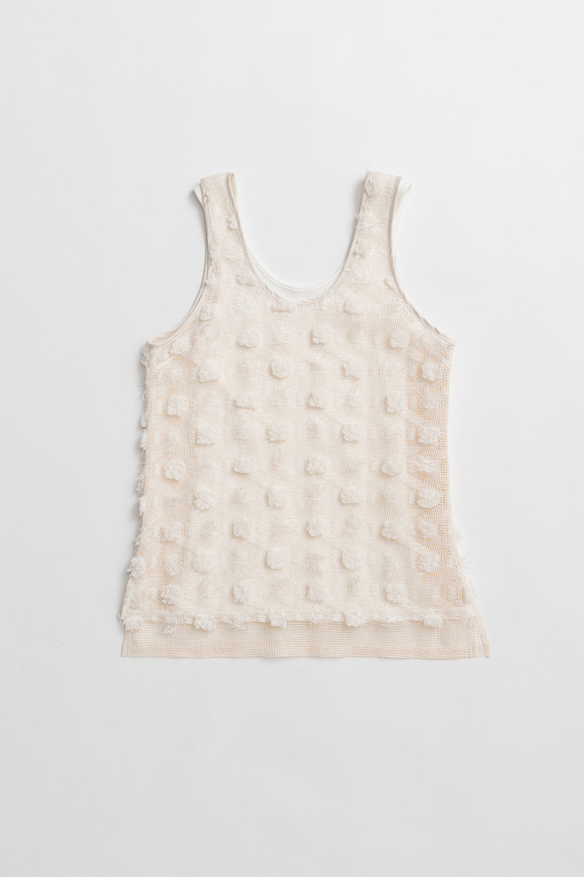 Flower Mesh Layer Tank - 26SUMMER 2nd