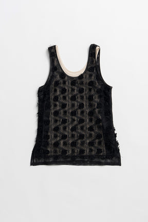 Flower Mesh Layer Tank - 26SUMMER 2nd