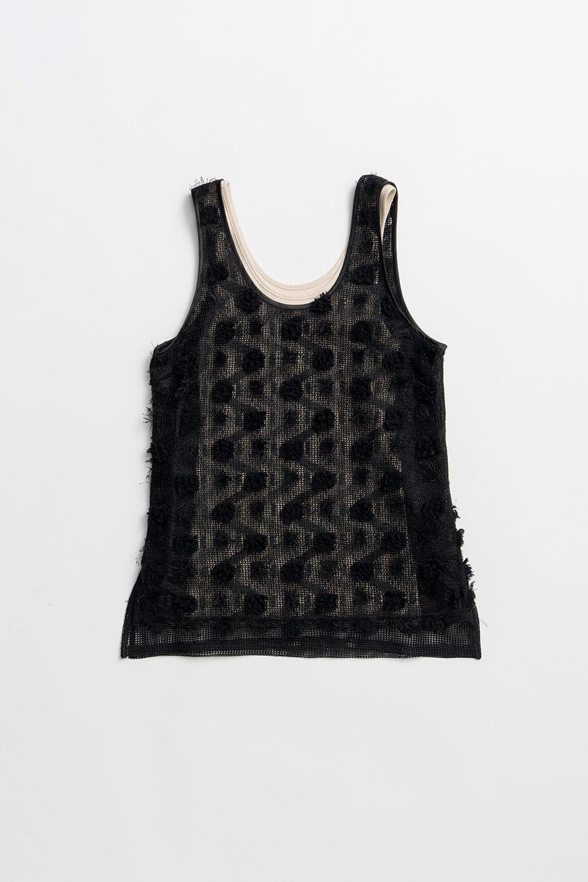 Flower Mesh Layer Tank - 26SUMMER 2nd