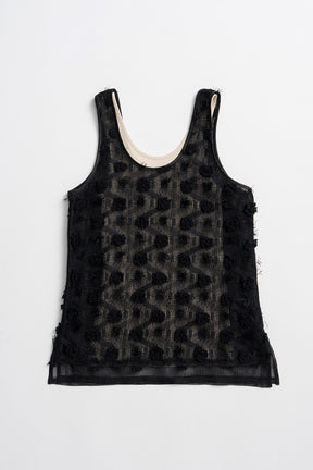 Flower Mesh Layer Tank - 26SUMMER 2nd