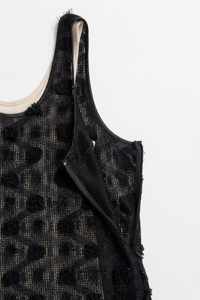 Flower Mesh Layer Tank - 26SUMMER 2nd