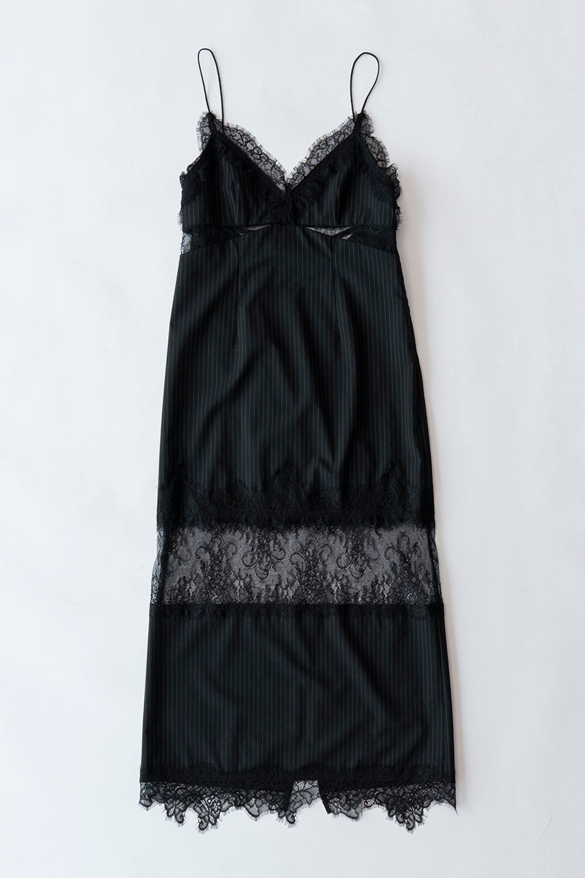 【予約商品】Striped Lace Cami Onepiece