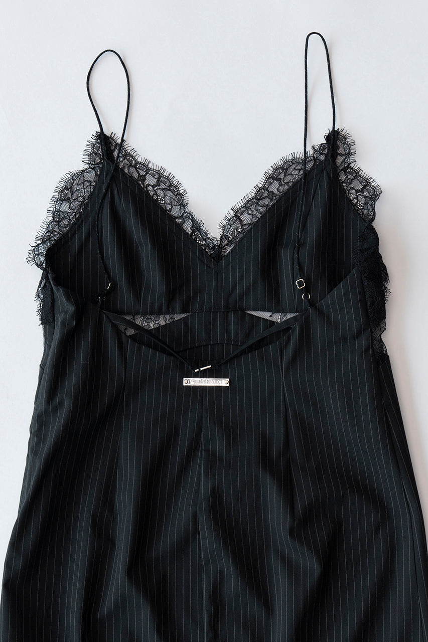 Striped Lace Cami Onepiece
