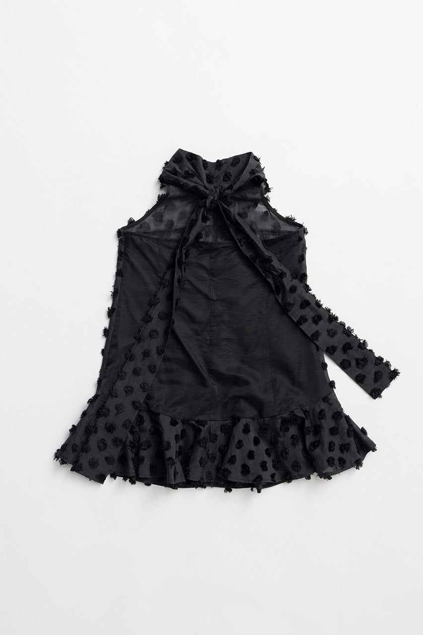 Dot Jacquard High-Neck Tunic - 26SUMMER 2nd