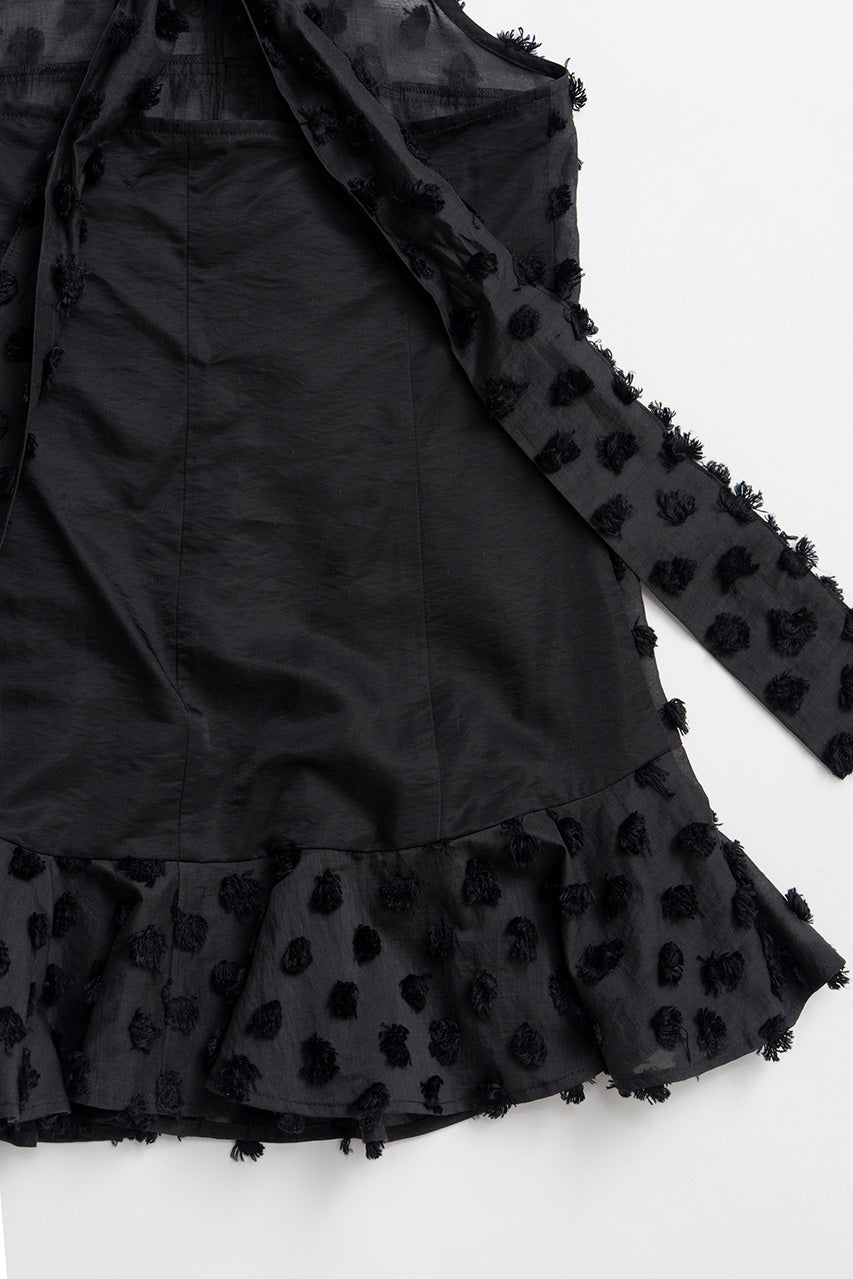 Dot Jacquard High-Neck Tunic - 26SUMMER 2nd
