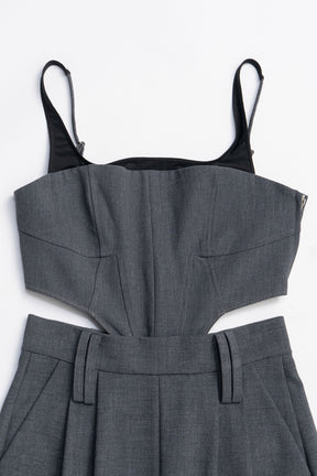 Side Cutout Combination Dress