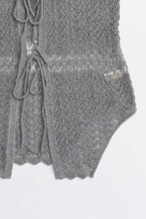 2WAY Mohair knit vest