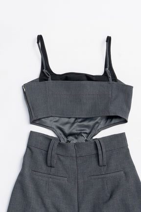 Side Cutout Combination Dress