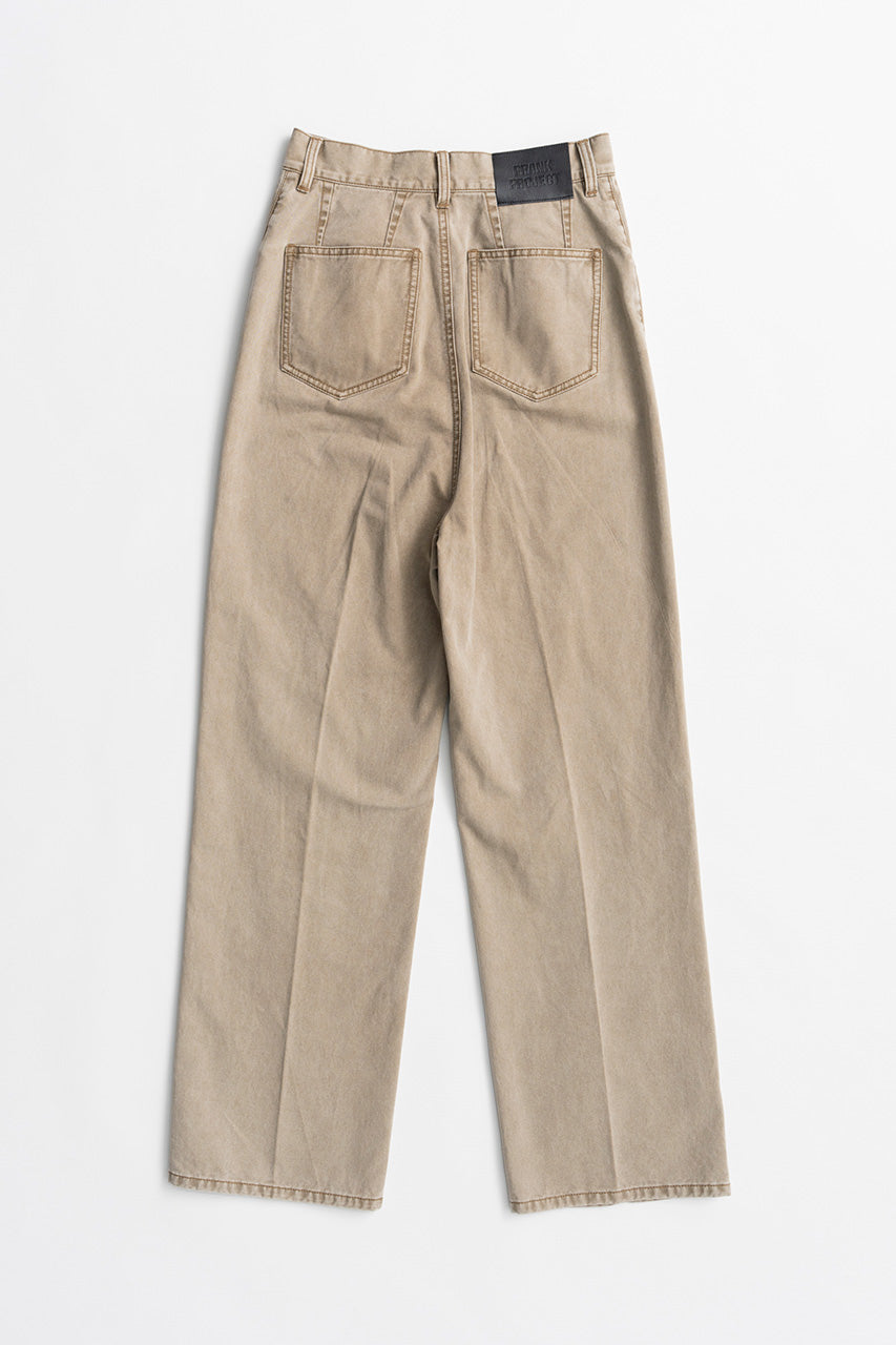 Pintuck High-Waist Straight Pants - 2026AUTUMN