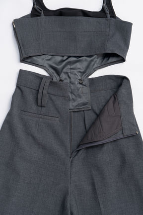 Side Cutout Combination Dress