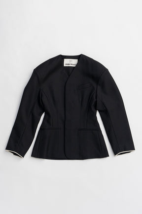 Round Shoulder No-Collar Jacket - 2026 SPRING