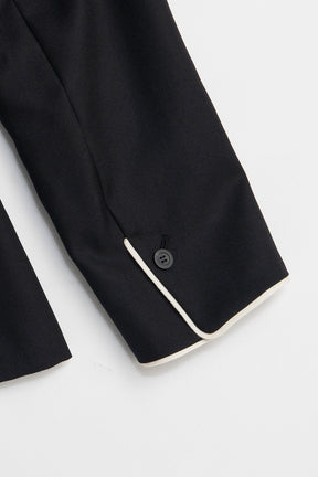 Round Shoulder No-Collar Jacket - 2026 SPRING