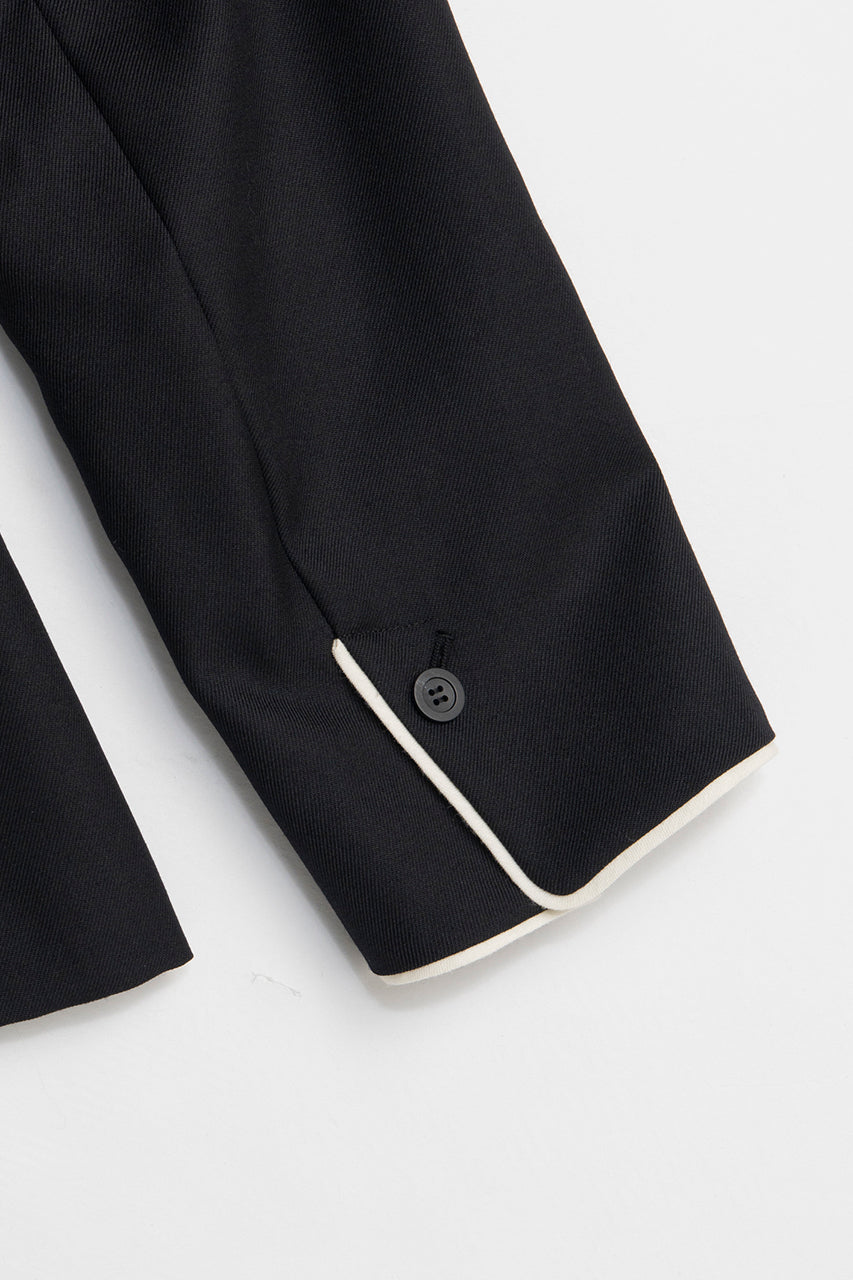 Round Shoulder No-Collar Jacket - 2026 SPRING