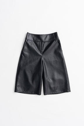 Synthetic Leather Half Pants - 2026AUTUMN