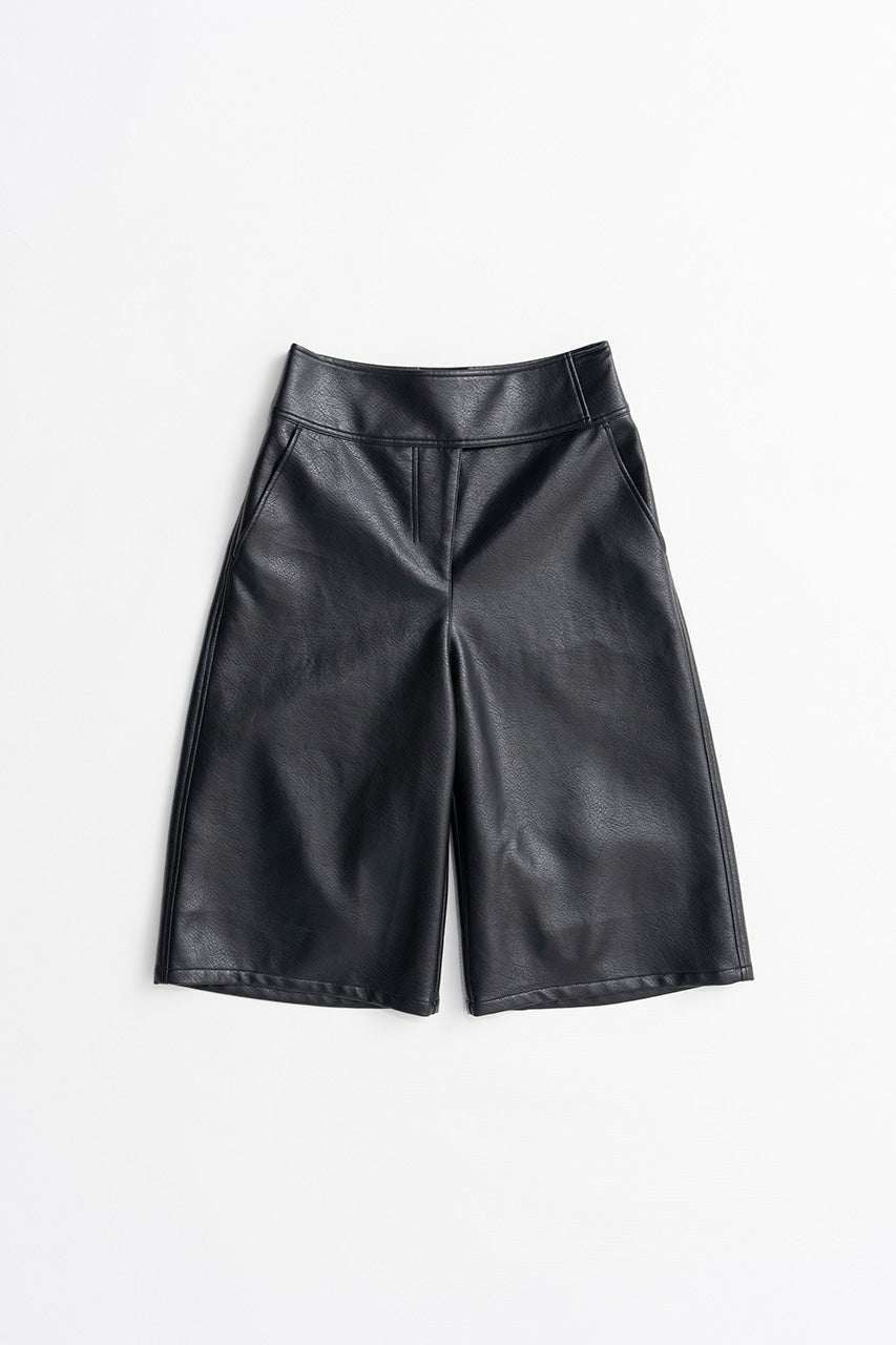 Synthetic Leather Half Pants - 2026AUTUMN