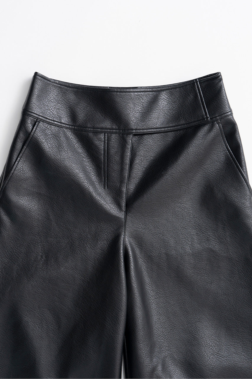 Synthetic Leather Half Pants - 2026AUTUMN