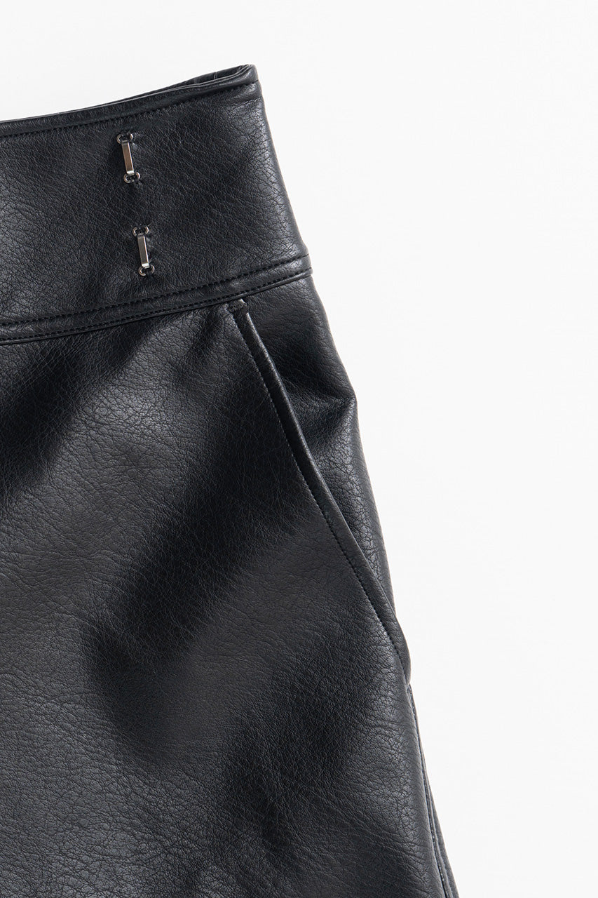 Synthetic Leather Half Pants - 2026AUTUMN