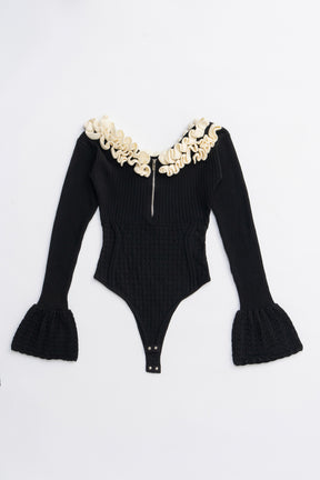 Frill Knit Bodysuit - 2025 AUTUMN