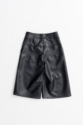 Synthetic Leather Half Pants - 2026AUTUMN