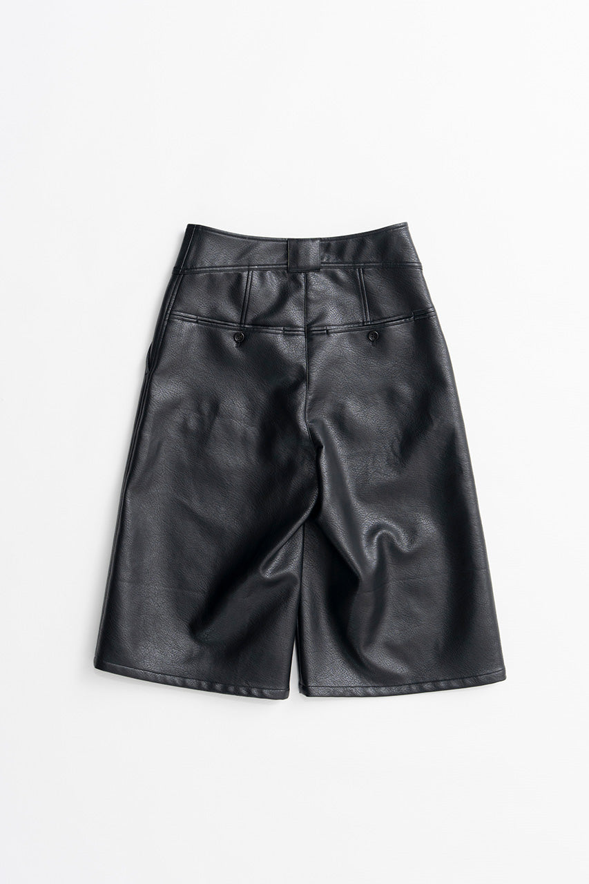 Synthetic Leather Half Pants - 2026AUTUMN