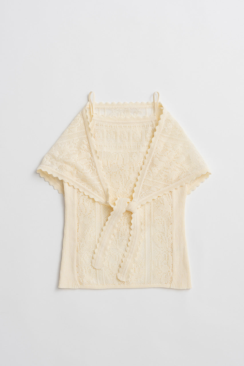 Crochet-Style Camisole - 26SUMMER 2nd