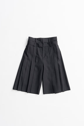 Double-Waist Pleated Half Pants - 2026AUTUMN
